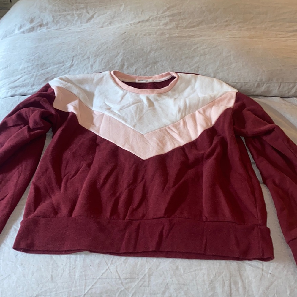 Marine layer color block crew neck sweatshirts